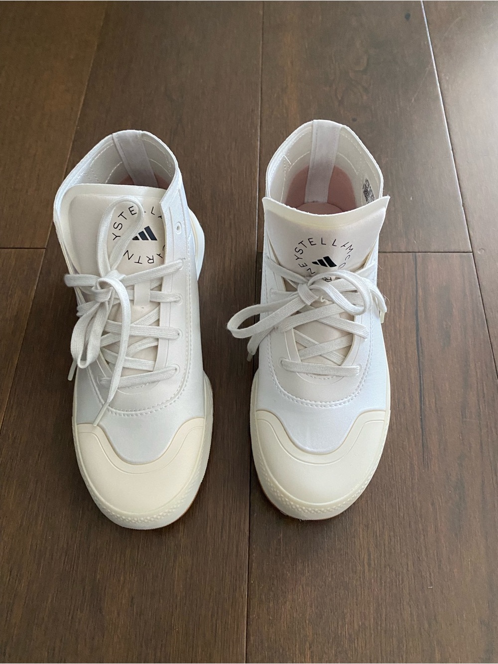 Stella McCartney x Adidas Treino Mid White Gum Sneakers